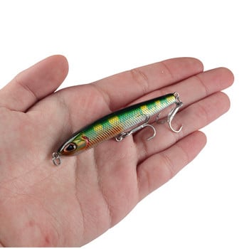 Topwater Pencil 75mm 9g Surface Fishing Lure Walk The Dog Изкуствена соленаводна твърда стръв Bass Plastic Walker