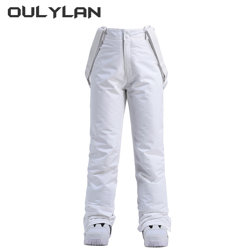 Παντελόνι Oulylan Ski Ανδρικό Γυναικείο Αντιανεμικό Αδιάβροχο Χειμερινό Παχύ Παντελόνι Χιονιού Υπαίθρια Αθλητικά Snowboarding Αναπνεύσιμο λουράκι παντελόνι