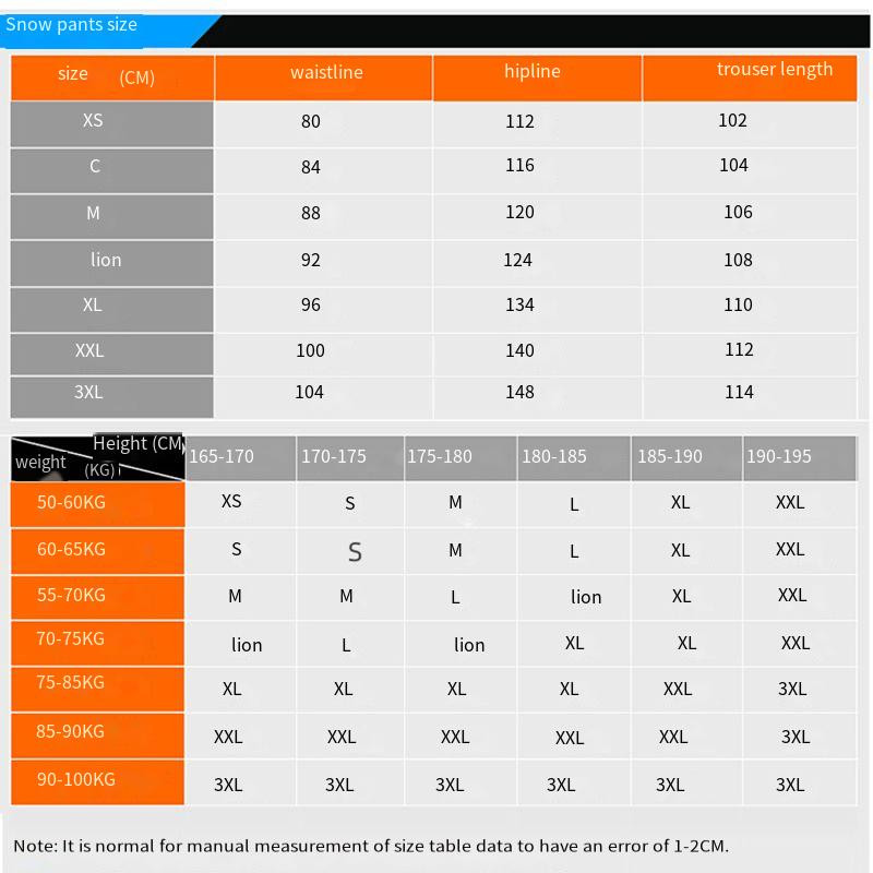 Παντελόνι Oulylan Ski Ανδρικό Γυναικείο Αντιανεμικό Αδιάβροχο Χειμερινό Παχύ Παντελόνι Χιονιού Υπαίθρια Αθλητικά Snowboarding Αναπνεύσιμο λουράκι παντελόνι