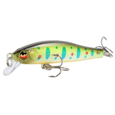 1 ks Rybárska návnada na ryby Minnow 7 cm 5,7 g Umelá tvrdá návnada na basy, voblery, crankbait 3D očká, potápavé plastové návnady, ryby, rybárčenie