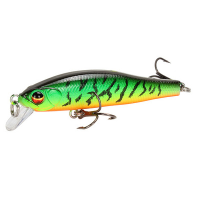 1 ks Rybárska návnada na ryby Minnow 7 cm 5,7 g Umelá tvrdá návnada na basy, voblery, crankbait 3D očká, potápavé plastové návnady, ryby, rybárčenie