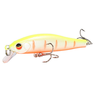 1 ks Rybárska návnada na ryby Minnow 7 cm 5,7 g Umelá tvrdá návnada na basy, voblery, crankbait 3D očká, potápavé plastové návnady, ryby, rybárčenie