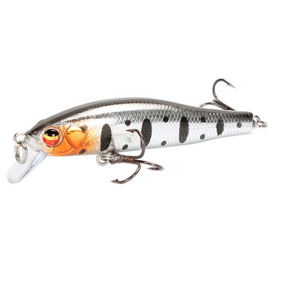 1 ks Rybárska návnada na ryby Minnow 7 cm 5,7 g Umelá tvrdá návnada na basy, voblery, crankbait 3D očká, potápavé plastové návnady, ryby, rybárčenie