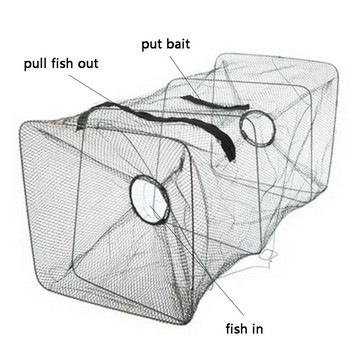 Πτυσσόμενο δίχτυ παγίδα ψαριών Εργαλείο ψαρέματος Καβούρι Γαρίδες Καραβίδα Αστακός Crawdad 