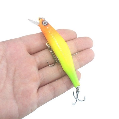 1tk uppuvad Minnow Fishing Lure Voblerid kõva kunstsööt 3D silmad 8cm 8,5g Kvaliteetne Crankbait Plastsöödad Fish Pesca