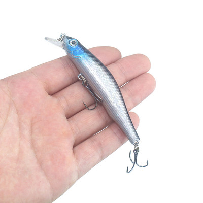1tk uppuvad Minnow Fishing Lure Voblerid kõva kunstsööt 3D silmad 8cm 8,5g Kvaliteetne Crankbait Plastsöödad Fish Pesca