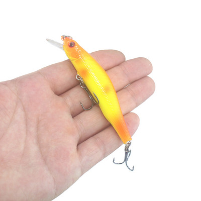 1tk uppuvad Minnow Fishing Lure Voblerid kõva kunstsööt 3D silmad 8cm 8,5g Kvaliteetne Crankbait Plastsöödad Fish Pesca