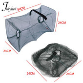 Sulankstomas žuvų gaudyklės tinklas žvejybos reikmenys krabų krevetės krevetės vėžiai omarai sulankstomi