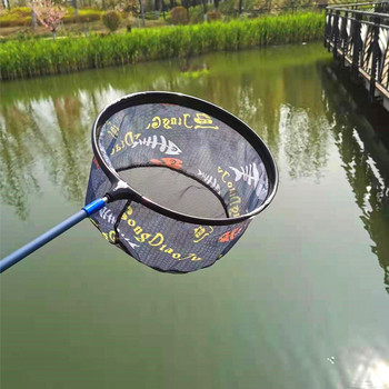 Δίχτυ προσγείωσης με σέσουλα ψαρέματος άνθρακα για ψάρεμα εξωτερικά αναδιπλούμενα δίχτυα βαθιάς προσγείωσης γλυκού νερού Εργαλεία ψαριών 민물뜰채