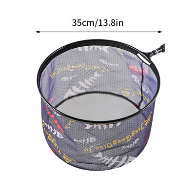 Δίχτυ προσγείωσης με σέσουλα ψαρέματος άνθρακα για ψάρεμα εξωτερικά αναδιπλούμενα δίχτυα βαθιάς προσγείωσης γλυκού νερού Εργαλεία ψαριών 민물뜰채