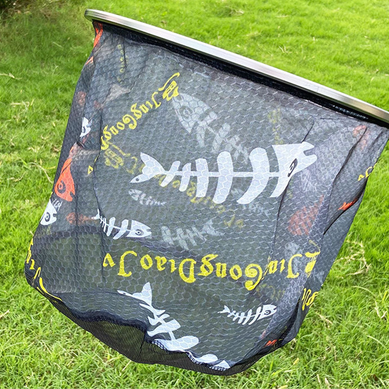 Δίχτυ προσγείωσης με σέσουλα ψαρέματος άνθρακα για ψάρεμα εξωτερικά αναδιπλούμενα δίχτυα βαθιάς προσγείωσης γλυκού νερού Εργαλεία ψαριών 민물뜰채