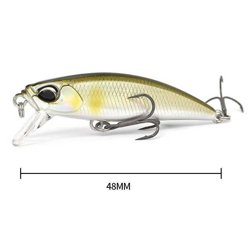 1db 48mm-es 6,5g-os süllyedő Minnow csali kemény csali wobblerek Minnow pontyhorgász csali Isca Pesca mesterséges Minnow csali pisztrángsügérhez