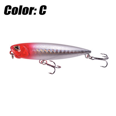 Nalucă de pescuit cu creion plutitor de topwater 6,5 cm 5,5 g Dog Walk Crankbaits Wobbler Stickbait Minnow momeală artificială tare pentru bas de știucă