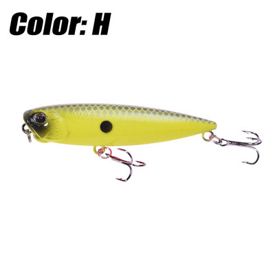 Nalucă de pescuit cu creion plutitor de topwater 6,5 cm 5,5 g Dog Walk Crankbaits Wobbler Stickbait Minnow momeală artificială tare pentru bas de știucă