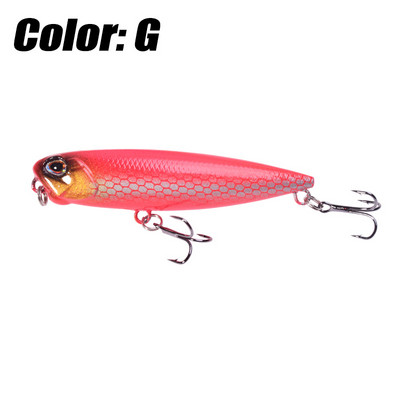 Nalucă de pescuit cu creion plutitor de topwater 6,5 cm 5,5 g Dog Walk Crankbaits Wobbler Stickbait Minnow momeală artificială tare pentru bas de știucă
