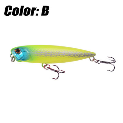 Nalucă de pescuit cu creion plutitor de topwater 6,5 cm 5,5 g Dog Walk Crankbaits Wobbler Stickbait Minnow momeală artificială tare pentru bas de știucă