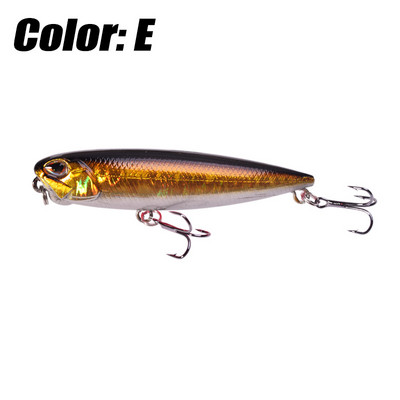 Nalucă de pescuit cu creion plutitor de topwater 6,5 cm 5,5 g Dog Walk Crankbaits Wobbler Stickbait Minnow momeală artificială tare pentru bas de știucă