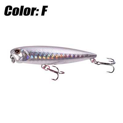 Nalucă de pescuit cu creion plutitor de topwater 6,5 cm 5,5 g Dog Walk Crankbaits Wobbler Stickbait Minnow momeală artificială tare pentru bas de știucă