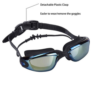 Очила за плуване с късогледство Тапа за уши против замъгляване Оптични Мъже Жени Професионални очила за плувен басейн с рецепта Natacion Очила за гмуркане