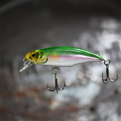 1 DB Lassan süllyedő Minnow horgászcsali 5,2 cm 4,5 g műanyag kemény csali Jerkbait Perch Pesca Wobbler horgászfelszerelés Crankbait