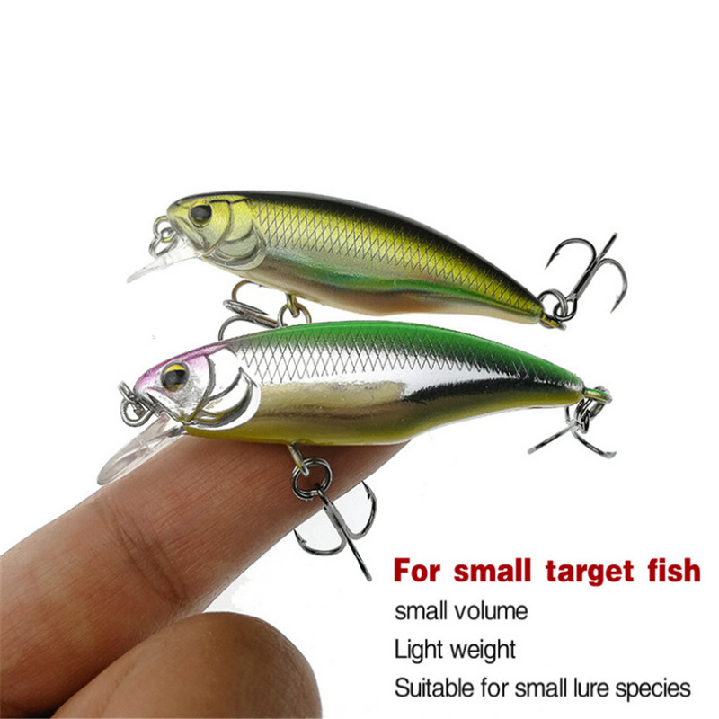 1 DB Lassan süllyedő Minnow horgászcsali 5,2 cm 4,5 g műanyag kemény csali Jerkbait Perch Pesca Wobbler horgászfelszerelés Crankbait