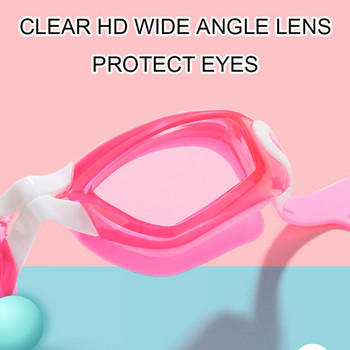 Παιδικά επαγγελματικά αδιάβροχα γυαλιά κολύμβησης κατά της ομίχλης UV Protect HD πισίνα Γυαλιά Water Sport Γυαλιά με ωτοασπίδες