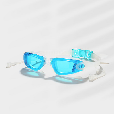 Mehed Naised Professionaalsed veekindlad uduvastased läbipaistvad ujumisprillid ujumisbassein Veespordiprillid Silikoonist kõrvatroppidega prillid