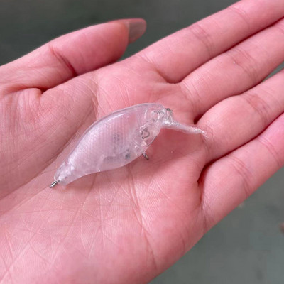 1 tk vändaga kalapüügi landid, voblerid, 45 mm, 4,3 g mini vändaga kunstlik plastik, kõva sööt Bass haugi püügivahendid