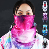 Αντιανεμικές σαλιάρες σκι Thicken Snowboard Scarf Μάσκα για σκι Χειμώνας Ζεστό ποδήλατο ποδηλασία Μάσκα προσώπου Πειρατές αναπνοή 3D εκτύπωση