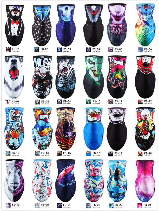 Αντιανεμικές σαλιάρες σκι Thicken Snowboard Scarf Μάσκα για σκι Χειμώνας Ζεστό ποδήλατο ποδηλασία Μάσκα προσώπου Πειρατές αναπνοή 3D εκτύπωση