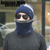 Πλεκτές σαλιάρες για τον λαιμό, καπέλο για χειμερινό χιόνι, αθλήματα, ανδρικά σκέιτμπορντ Beanie Skullies Beanies Thicken Plus Velvet Scarf Mask