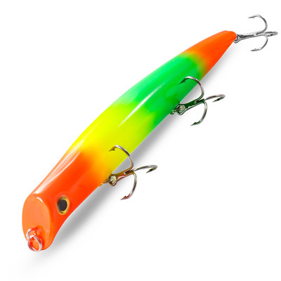 Topwater Popper ujuv püügilant 12,8 cm 15 g 3 kolmiku konksuga Vobbler plastikust kõvasööt Jerkbait Pesca kunstsööt