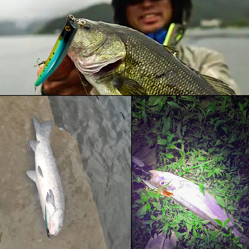 Topwater Popper ujuv püügilant 12,8 cm 15 g 3 kolmiku konksuga Vobbler plastikust kõvasööt Jerkbait Pesca kunstsööt