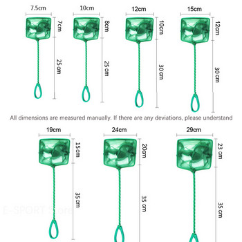Преносима мрежа за риба с дълга дръжка, квадратни аксесоари за аквариум, мрежа за аквариум, риболовна мрежа, риболовна мрежа на открито, капани за раци, инструменти за риболов