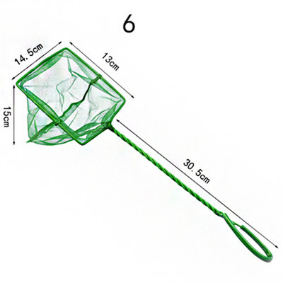 Nešiojami žuvų tinklai, ilgos rankenos kvadratiniai akvariumo priedai žuvų rezervuarų iškrovimo tinklas Žvejybos tinklas lauke Krabų gaudyklės žvejybos įrankiai