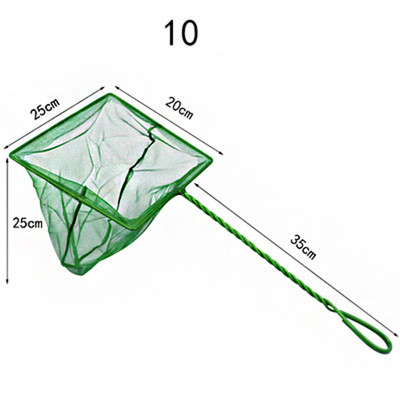Nešiojami žuvų tinklai, ilgos rankenos kvadratiniai akvariumo priedai žuvų rezervuarų iškrovimo tinklas Žvejybos tinklas lauke Krabų gaudyklės žvejybos įrankiai