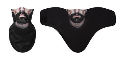 Žieminė vilna slidinėjimo skara dviračių veido kaukė snieglenčių juosta galvos apdangalai 3D juokingi kaklo šildytuvai, trikampiai dviračiai, stori seilinukai