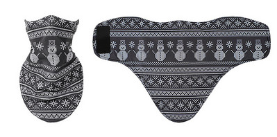 Žieminė vilna slidinėjimo skara dviračių veido kaukė snieglenčių juosta galvos apdangalai 3D juokingi kaklo šildytuvai, trikampiai dviračiai, stori seilinukai