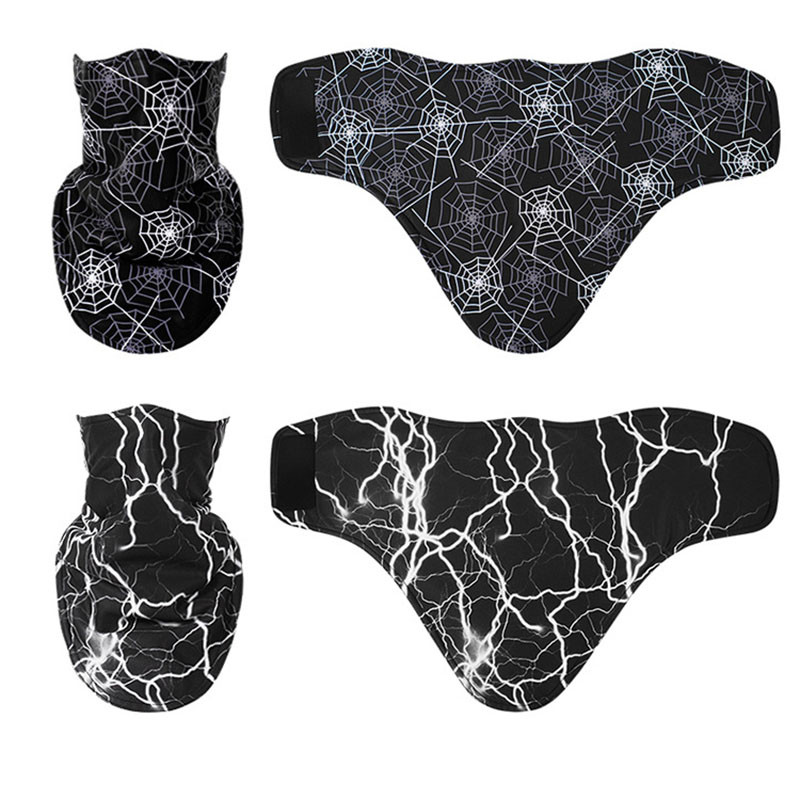 Žieminė vilna slidinėjimo skara dviračių veido kaukė snieglenčių juosta galvos apdangalai 3D juokingi kaklo šildytuvai, trikampiai dviračiai, stori seilinukai