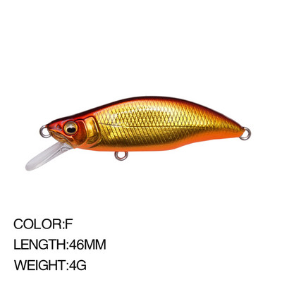 Япония Hot Model Sinking Minnow Fishing Lures 52mm 4.5g Jerkbait Bass Pike Carkbait Воблери Swimbait Професионална твърда стръв