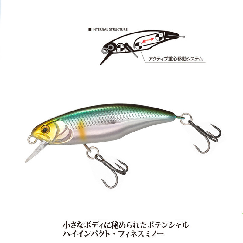 Japonia Hot Model Sinking Minnow Naluci de pescuit 52mm 4.5g Jerkbait Bass Stiuca Carkbait Wobblers Swimbait Naluca tare profesionala