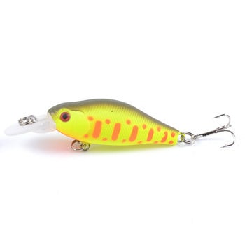 Minnow Fishing Lure, 70mm, 6,8g, Σκληρό Δόλωμα Topwater, Wobbler, Jig Bait, Crankbait Carp, Ριγέ μπάσο, SwimBait για είδη ψαρέματος, 1 τεμ.