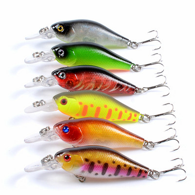 Mamac za pecanje Minnow, 70 mm, 6,8 g, tvrdi mamac za topwater, vobler, mamac za džig, krankbait šaran, prugasti bas, pribor za pecanje SwimBait, 1 kom