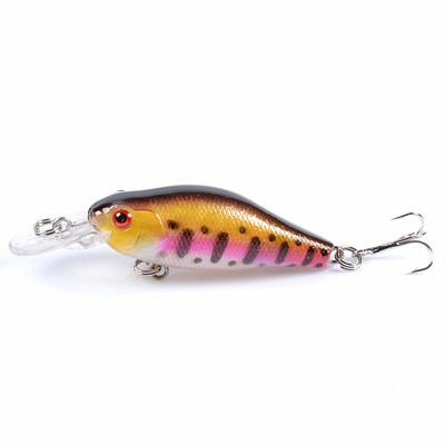Nalucă de pescuit Minnow, 70 mm, 6,8 g, momeală dură de suprafață, wobbler, momeală jig, crap Crankbait, bas cu dungi, material de pescuit SwimBait, 1 buc