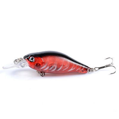 Nalucă de pescuit Minnow, 70 mm, 6,8 g, momeală dură de suprafață, wobbler, momeală jig, crap Crankbait, bas cu dungi, material de pescuit SwimBait, 1 buc