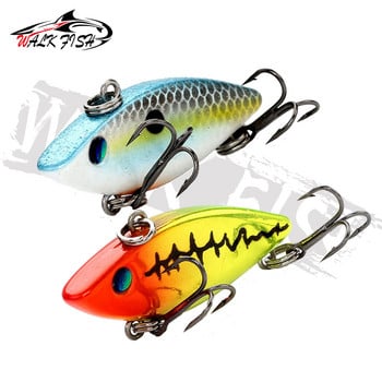 WALK FISH 40mm 4.5g Crankbait Mini Vib Bait Fishing Lure Безустна дрънкалка Твърда стръв Изкуствен потъващ воблер за риболовни принадлежности