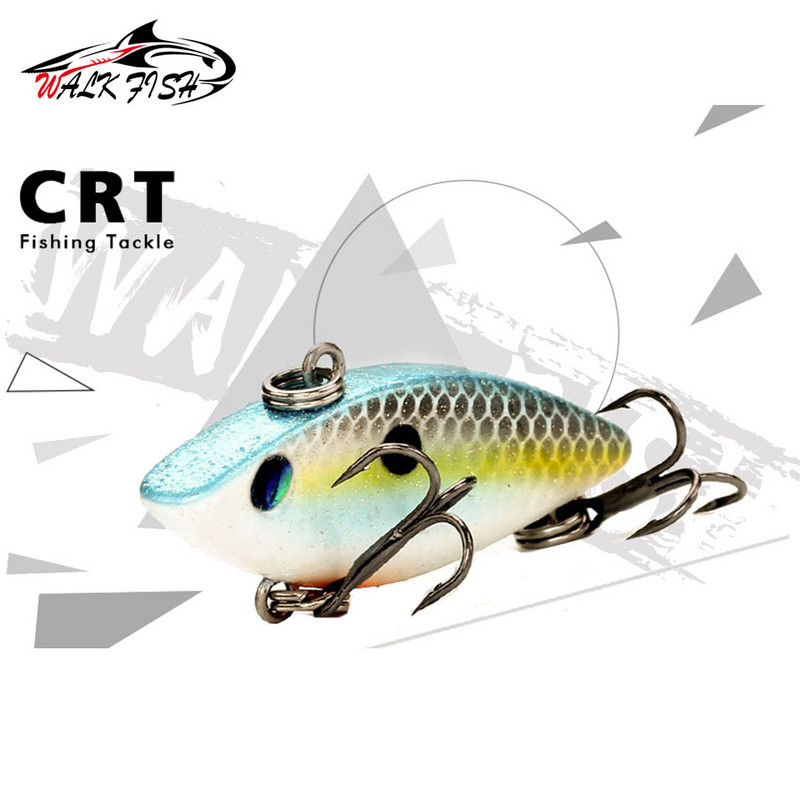 WALK FISH 40mm 4,5g Crankbait Mini Vib Bait Peibutis Huuleta Rattle Hard Bait Kunstlik uppuv vobler kalastustarvete jaoks