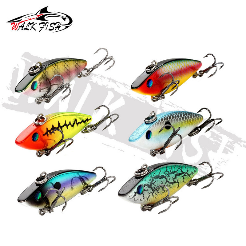WALK FISH 40mm 4,5g Crankbait Mini Vib Bait Peibutis Huuleta Rattle Hard Bait Kunstlik uppuv vobler kalastustarvete jaoks