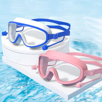 Παιδικά γυαλιά κολύμβησης μεγάλου σκελετού με ωτοασπίδες Παιδικά γυαλιά κολύμβησης κατά της ομίχλης Αγόρια για κορίτσια πισίνα Γυαλιά παραλίας wim Γυαλιά