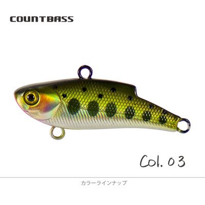 COUNTBASS 45mm 1-3/4" 6,5g 1/4 oz. VIB Chatter Vibration Sinnking Hardbaits Fishing Lure Wobbler Lipless Crankbait Lures